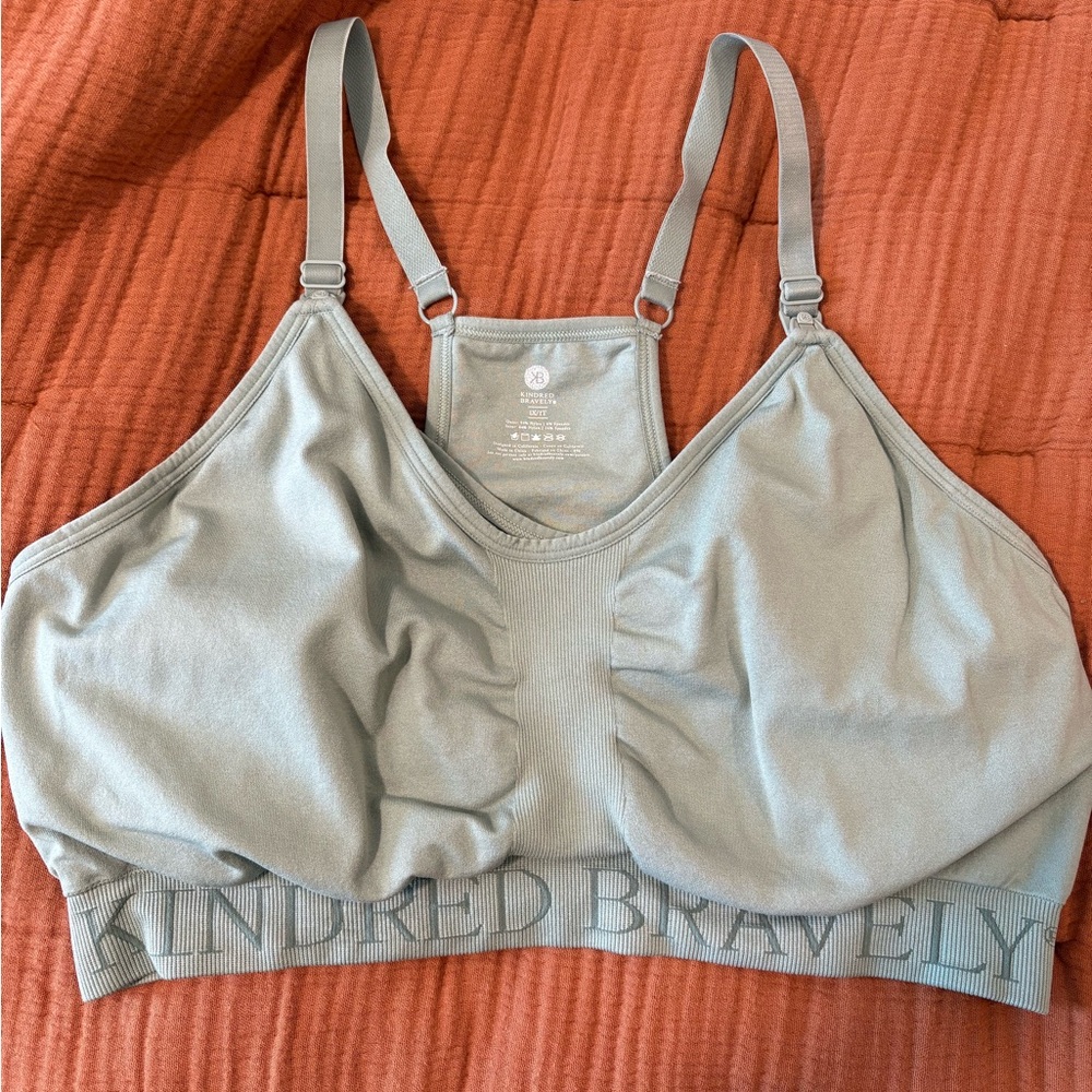 Kindred Bravely Cactus Sublime Hands Free Pumping & Nursing Sports Bra
